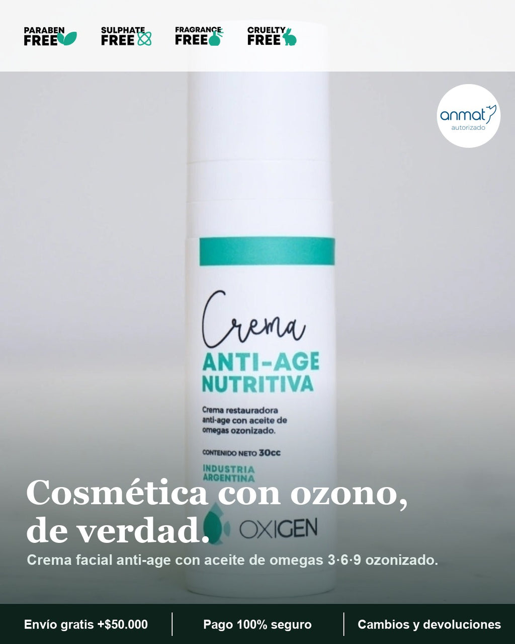 OxiGen Crema Facial — Hero