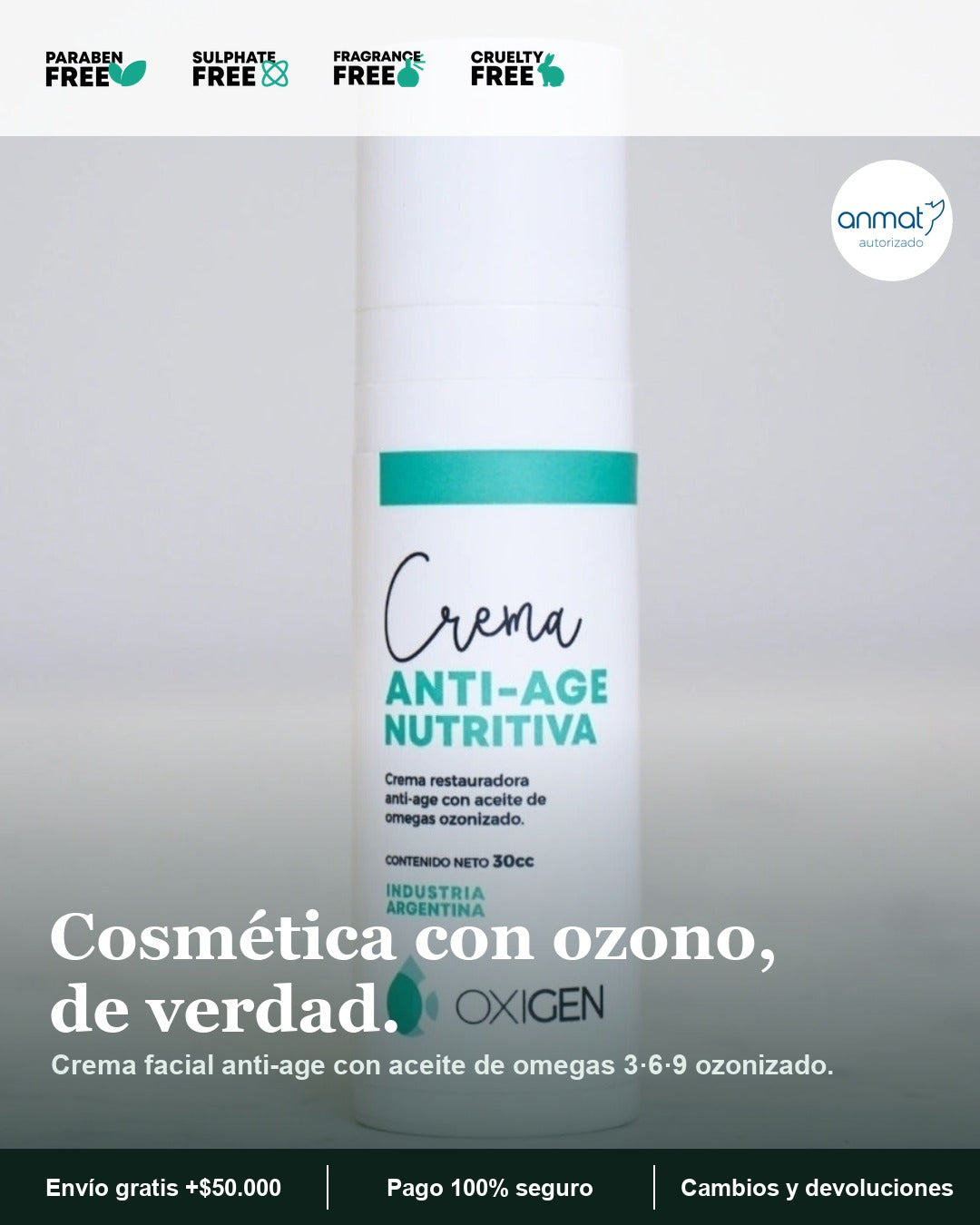 OxiGen Crema Facial — Hero