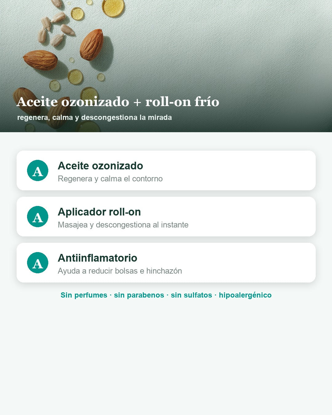 OxiGen Contorno Roll-On — Ingredientes