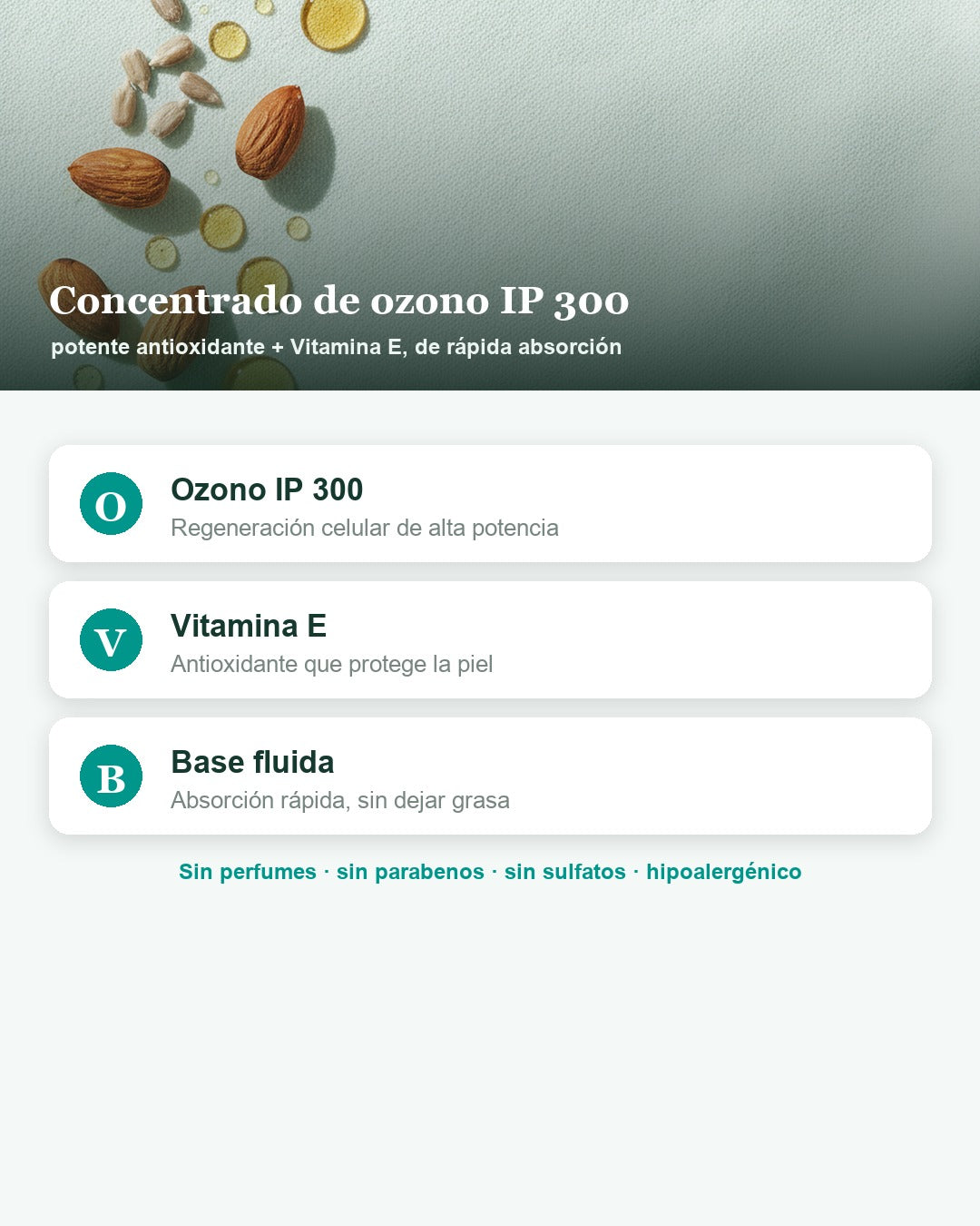 OxiGen Serum Nocturno — Ingredientes